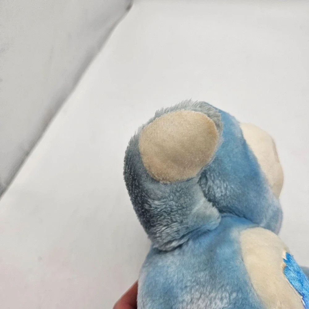 Vintage Kenner Care Bears Grumpy Bear Plush Stuffed Small Blue 1983 Washable